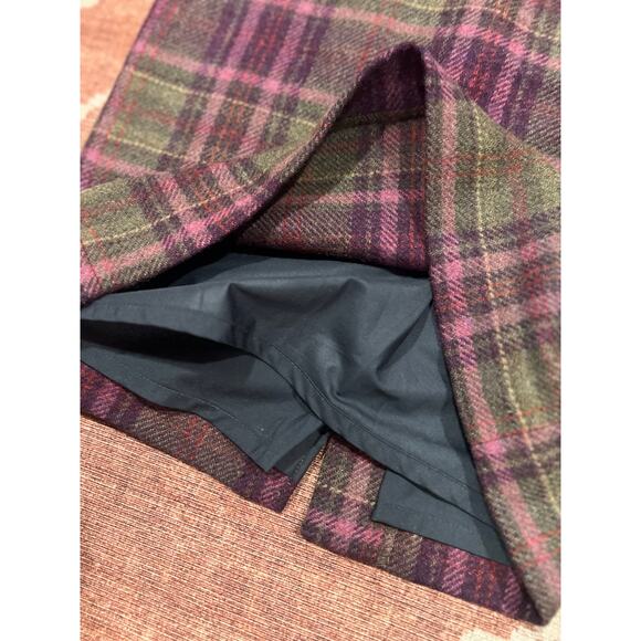 L.L. Bean Preppy Wool Plaid Pencil Skirt - Picture 4 of 5